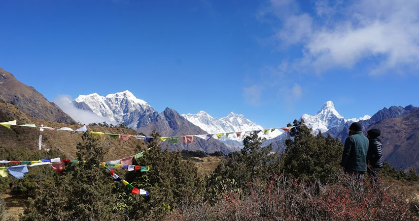 Everest View from Namche Bazar